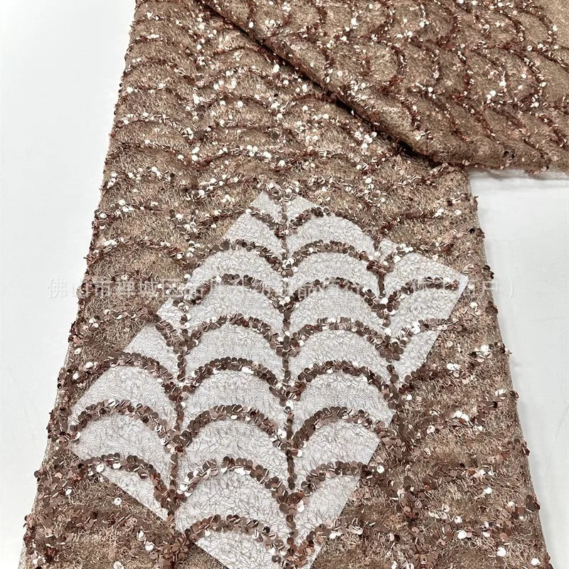 Bella Customized Chocolate Brown One-Shoulder Capelet Sequin Prom Dress Slim Fit Party Dresses Floor-Length Elegant Formal Gown - Matrix-studios.com