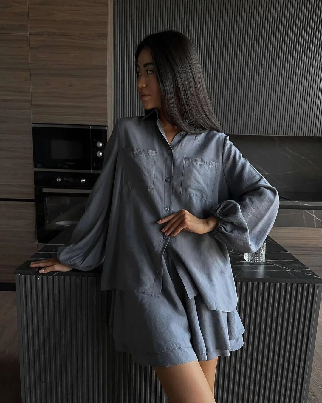 Casual Loose Short Sets For Women 2 Piece Sets Womens Outfits Spa Holiday Baggy Fashion Shorts Suits Woman Summer - Matrix-studios.com