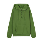 European and N Women's Long-sleeved Loose Casual Hooded Drawstring Pocket Hoodie - Matrix Studios