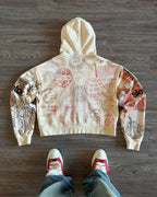 Passport Print Hoodie for Women Fashion Hip Hop Zip Up Hoodies Long Sleeve Harajuku Y2K Clothes Female Sweatshirt Street Jacket