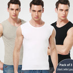 Men's Four Seasons Tight Cotton Vest Leisure Sports Fitness Running Teenagers Round Neck Sleeveless T-Shirt Can Be Built Inside - Matrix Studios
