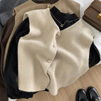 Autumn new women cardigan Korean elegant knitted sleeveless female casual sweater tanks fashion new slim ladies casual tops - Matrix Studios
