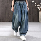 High waisted Oversized Loose Jeans Women's Streetwear 2026 Spring and Autumn New Art Retro Casual Denim Lantern Pants Female - Matrix-studios.com