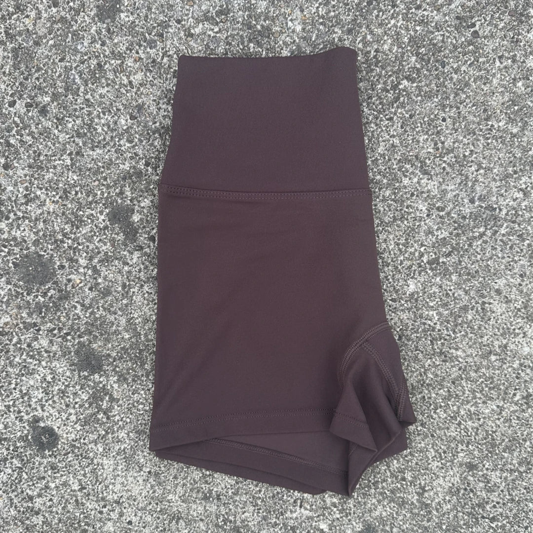 Solid Color Women Fitness Sport Short High Waist Yoga Short Legging Bike Soft Squatting Proof Comprehensive Training Jog Athleti - Matrix Studios
