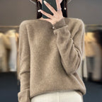 New Cashmere Sweater for Women in Autumn and Winter 100% Merino Wool Fashion O-neck Warm Pullover Top - Matrix Studios