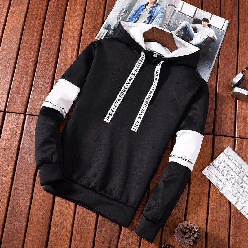 Men's Hoodies Long Sleeve Casual Printing With Letter Sweatshirts New Spring Hip Hop Pullover Sports Top Male Hooded Sweatshirts - Matrix Studios