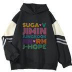 JIMIN JUNG KOOK J-HOPE JIN SUGA V RM Hoodies Sweatshirts Men/Women Fashion Kpop Hoodie JIMIN Clothes - Matrix Studios