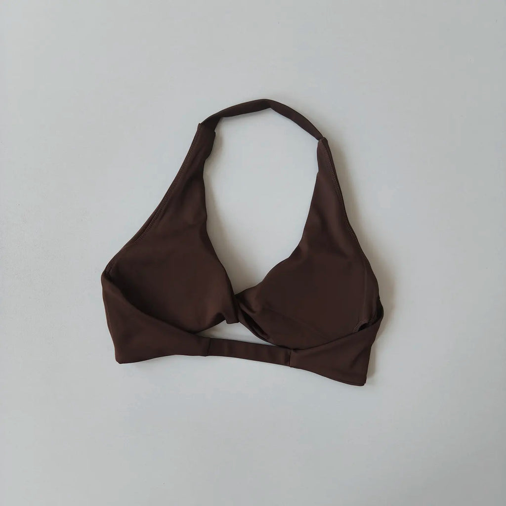 Wire-Free Push-Up Sports Bra for Women, Halter Neck Fitness Bra, Sexy Yoga Top, Sexy Summer Wear - Matrix Studios