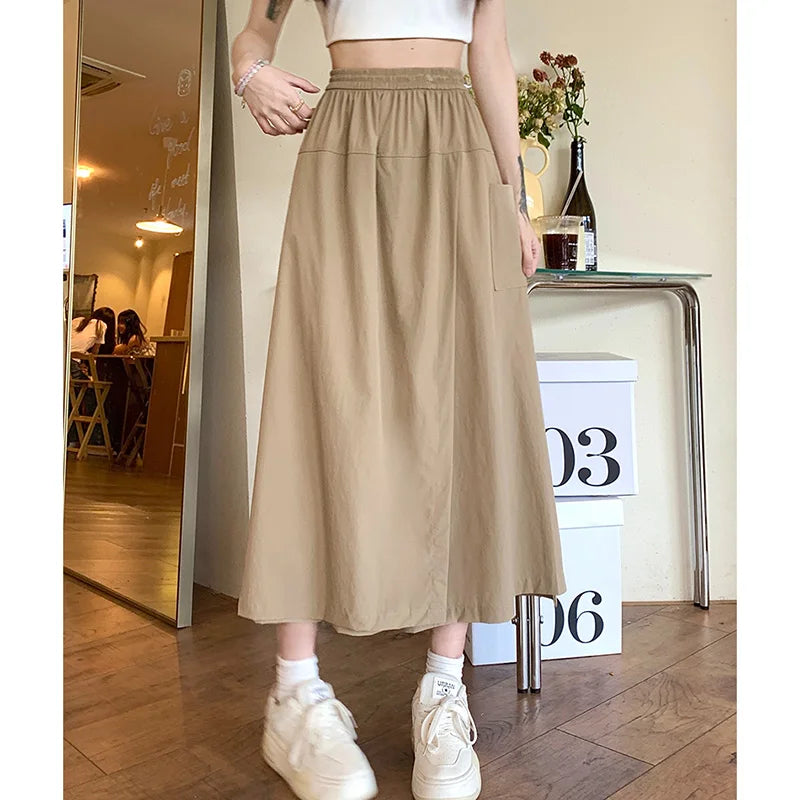 New Women Baggy High Waisted Designer Pants Lady Comfortable A-line Summer Trousers Female Fashion Versatile Wide Leg Slacks