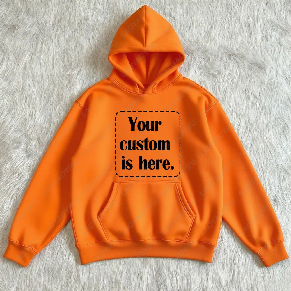 2026 Student Casual Custom Printed Text DIY Hoodie Customized Personalized Hoody Custom Hoodies Text Sweatshirt Clothes - Matrix Studios
