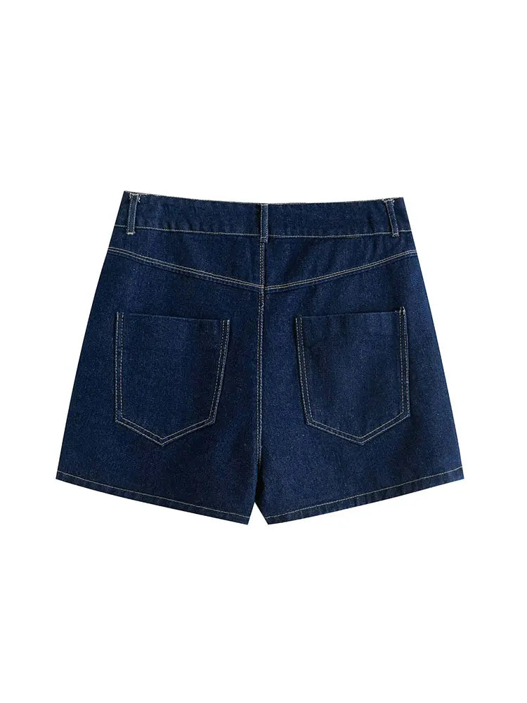 Nlzgmsj  Summer Women's Casual Sets Fashion Mini Skirt Shorts Sets Denim Short Shirt Top Sets For Women Street Women Outfit - Matrix-studios.com