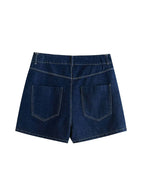 Nlzgmsj  Summer Women's Casual Sets Fashion Mini Skirt Shorts Sets Denim Short Shirt Top Sets For Women Street Women Outfit - Matrix-studios.com