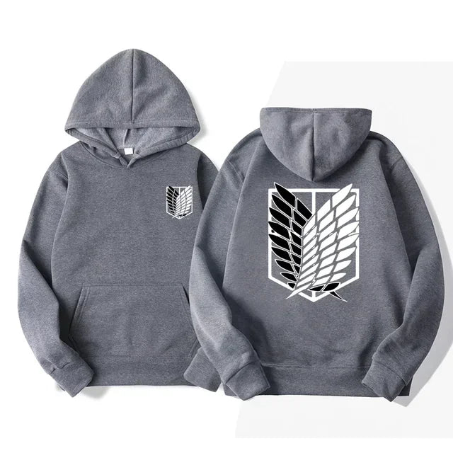 Japan Anime Attack on Titan Men Hoodies Spring Autumn Hip Hop Casual Pullover Top Hoodie Fashion Sweatshirts Jogging Sportswear - Matrix Studios