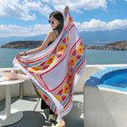 28 Styles 90x180cm Travel Beach Sunscreen Scarve Bikini Large Shawl Sarong Wrap Scarf Women Brazilian Swimsuit Bathing Cover-ups - Matrix Studios
