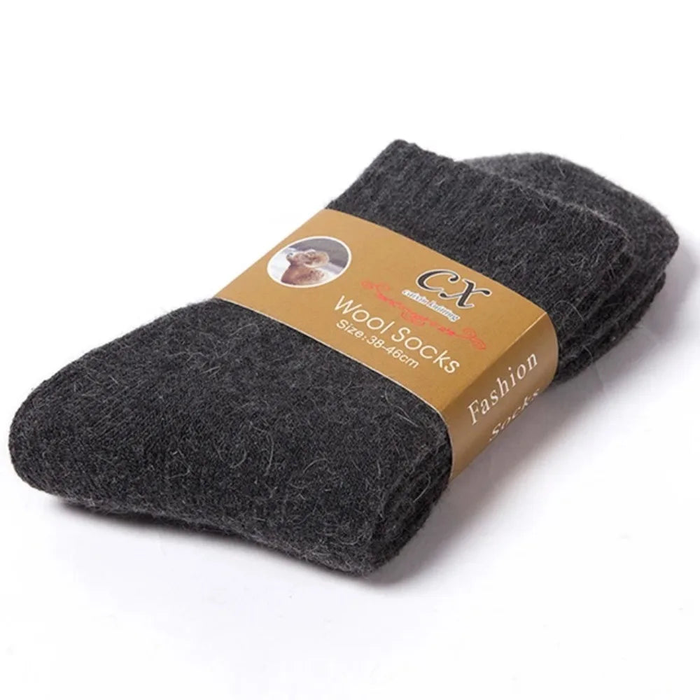 1 Pairs Winter Warm Women Socks Merino Wool Men 2026 Against Cold Thermal Plush Thick Snow Terry Socks - Matrix Studios