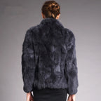 Fancy Rani Natural Rabbit Fur Coat Women Winter Jacket Real Leather And Fur Women's Clothing Female Outerwears With 2024 - Matrix Studios