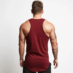 Cotton Material Summer Fitness Sports Vest Men's T-shirt Comfortable Bottoming Sweatshirt Workout Clothes - Matrix Studios