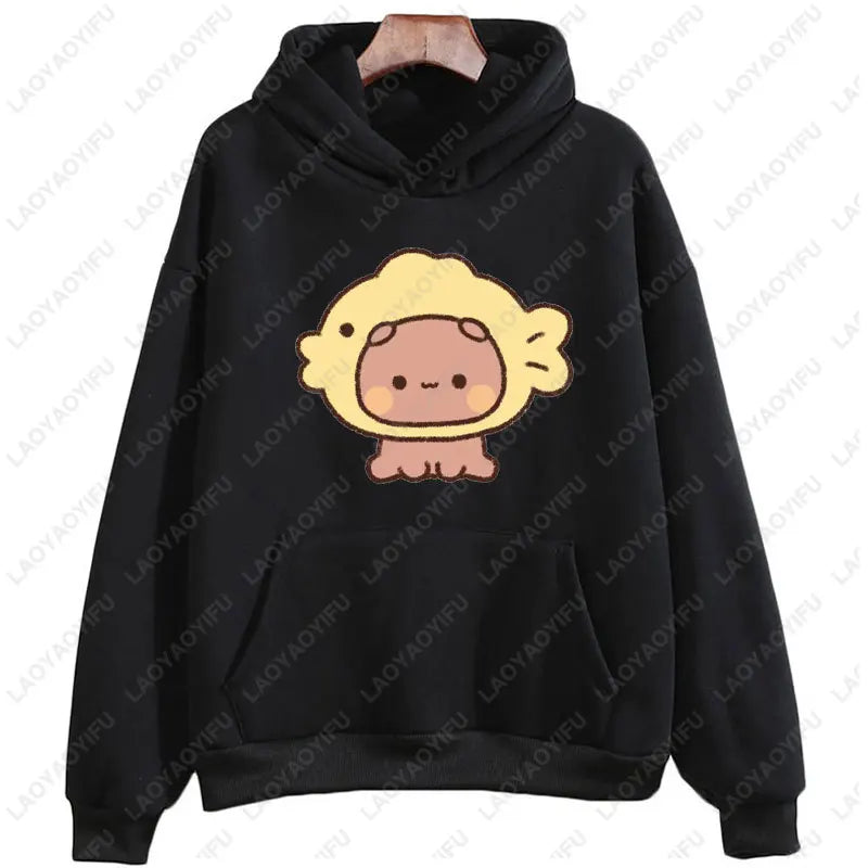 I Like BuBu/Dudu Kawaii Matching Graphic Hoodie Panda Bear Bubu and Dudu Couples Sweatshirt Unisex Cartoon Hoody Couples Gift - Matrix Studios