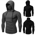 New Embroidery Turtleneck Sweatshirt For Men Japanese Ninja Hoodies Autumn Hip Hop Fleece Pocket Streetwear Oversized Y2K Hoody - Matrix Studios
