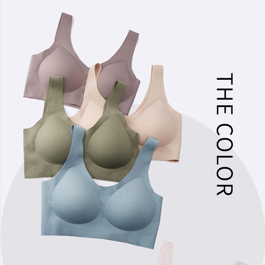 Seamless Women Push Up Bra Sleeping Yoga Sports Underwear Ultra Thin Sexy Lingerie - Matrix Studios