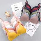 Women Seamless Bra Sexy No Wire Push Up Underwear Girls Students Breathable Thin 10 Colors Bras Female's Bra Breathable Gathered - Matrix Studios