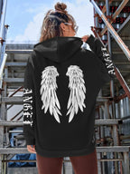 Beautiful Angel Wings Printed Hoodies Women Warm Comfortable Casual Hoodie Fashion Classic Hoody Loose Original Basic Clothes - Matrix Studios