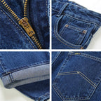 Men Business Jeans Classic Spring Autumn Male Cotton Straight Stretch Brand Denim Pants Summer Overalls Slim Fit Trousers 2021 - Matrix Studios