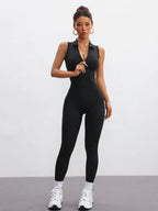Back-Hollowed-Out Mesh One-Piece Yoga Dress Feminine Hip-Lifting Exercise One-Piece Long Pants Fitness Fashion clothing - Matrix Studios