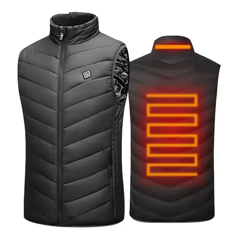 21 Heated Vest Zones Electric Heated Jackets Men Women Sportswear Heated Coat Graphene Heat Coat USB Heating Jacket For Camping - Matrix Studios