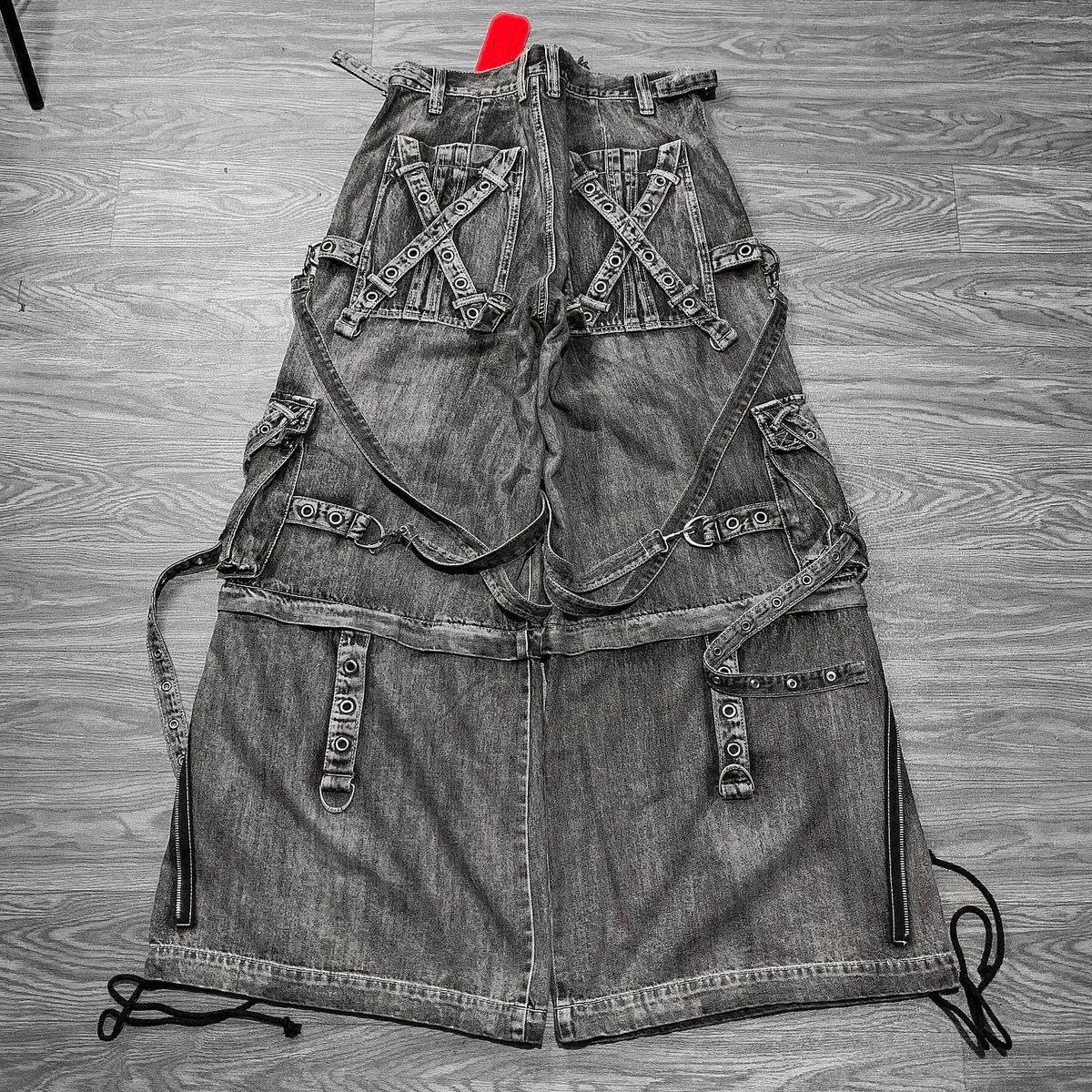 Vintage Heavy Jeans Y2K Clothes Men Women Harajuku Hip Hop Multi Pocket Washed Distressed Baggy Jeans Oversized Wide Leg Trouser - Matrix Studios