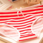 Japanese Anime Blue White Striped Panties Underwear Lolita Pink Briefs Lingerie Cute Soft Breathable Underpants Female Gifts New - Matrix Studios