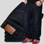 Mens Large Size Black Jeans 10XL Oversize High Waist Loose Trousers Husband Plus Size Loose Denim Trousers Blue Male Denim Pants - Matrix Studios