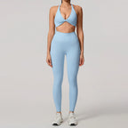 Summer 2PCS Yoga Suit Sports Set Women Quick-Dry Gym Set Women Tracksuit Running Workout Long Sleeve Sports Shirt Yoga Clothing - Matrix-studios.com
