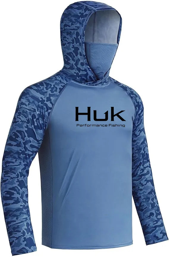 Fishing shirt Hooded sweatshirt for Fishing UV hoodie clothing Camiseta De Pesca men's clothing hooded top black white yellow - Matrix Studios