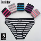 Women's cotton panties Girl Briefs Ms. cotton underwear bikini underwear sexy Ladies Briefs Free shipping 5 Pcs/set - Matrix Studios