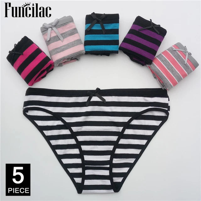 Women's cotton panties Girl Briefs Ms. cotton underwear bikini underwear sexy Ladies Briefs Free shipping 5 Pcs/set - Matrix Studios