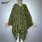 WINYI Original V Neck Denim Sexy Short Dress with Holes New Fashion Africa Womens Party Holiday Casual Maxi Beach Dress - Matrix Studios