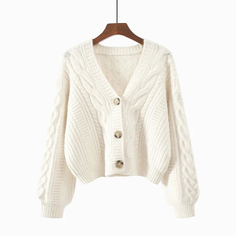 Autumn Winter Fashion Cardigan Sweater Women Knitted Coats Female Solid Long Sleeve Casual Knit Jacket Cardigans Tops Knitwear - Matrix Studios