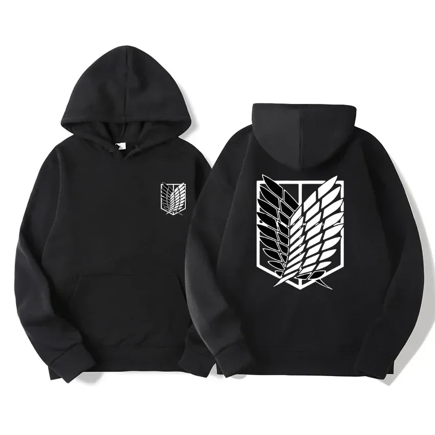 Japan Anime Attack on Titan Men Hoodies Spring Autumn Hip Hop Casual Pullover Top Hoodie Fashion Sweatshirts Jogging Sportswear - Matrix Studios