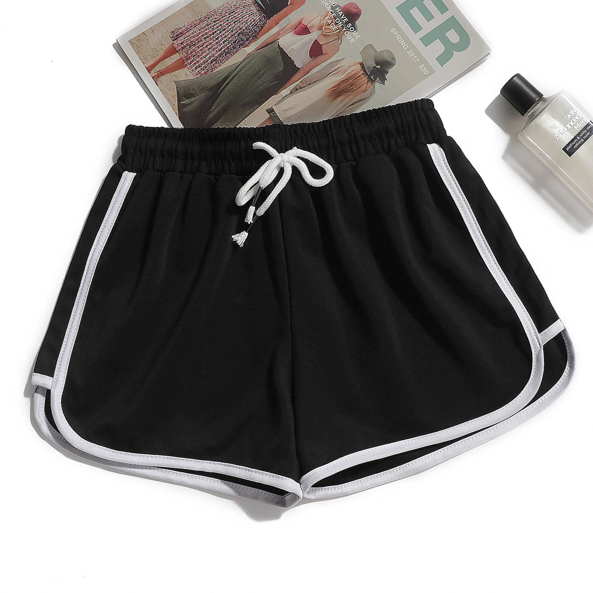 1pcs Summer Women Casual Solid Shorts Girl Gym Workout Shorts Pants Ladies Mid Waisted Yoga Short Student  Loose Shorts S-3XL - Matrix Studios