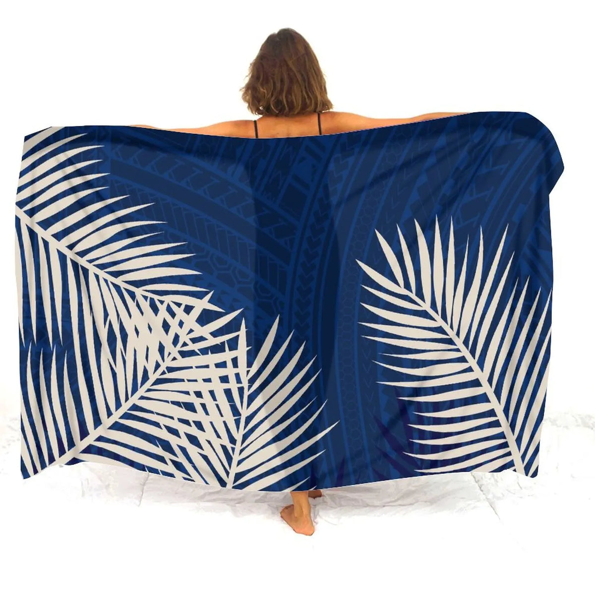 Tax Free Retro Tribal Ethnic Polynesian Women Seaside Sexy Style Sarong Soft And Comfortable Fabric Samoan Pattern Print Design - Matrix Studios