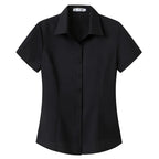 Women's Short-sleeved Slim-fitting White Large Size Business Wear Short-sleeved Women Shirt Women Tops Blouse Women - Matrix-studios.com