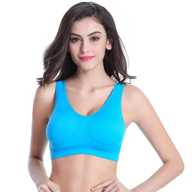 S-7XL Plus Size Thin Non-underwire Bra Zero Bondage Women's Underwear Sports Yoga Wireless Vest Seamless Adjustable Brassiere - Matrix Studios
