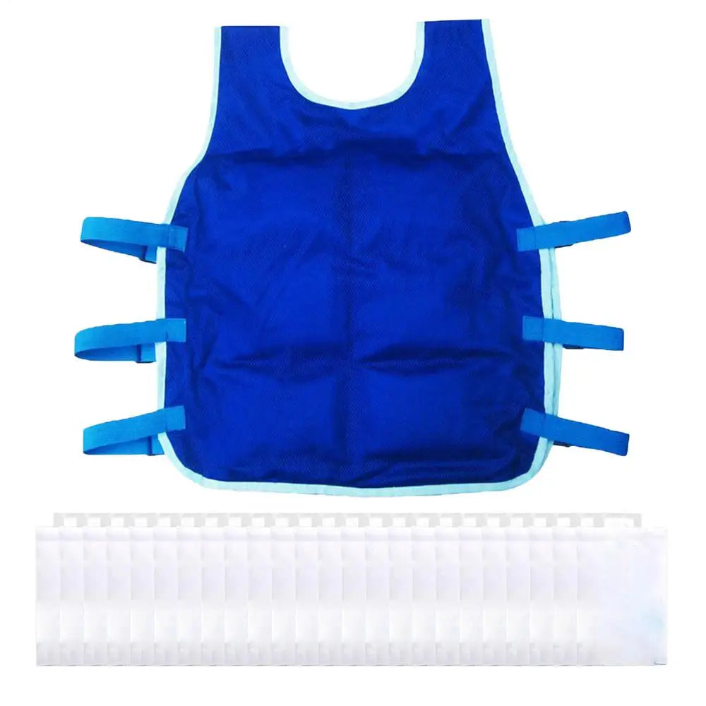 Ice Vest Cooling Safety Vest Outdoor High Temperature Clothing Adjustable Cool Jacket Summer Outdoor Ice Pack Cooling Vest - Matrix Studios
