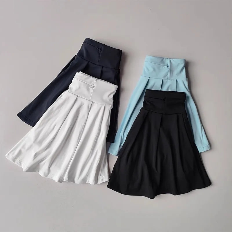 Women's 2-Piece Sports Tennis Sets Polo Sports Suit Stretchy Workout Shirt Outfits Golf Badminton Training Slim Fit Tracksuits - Matrix-studios.com