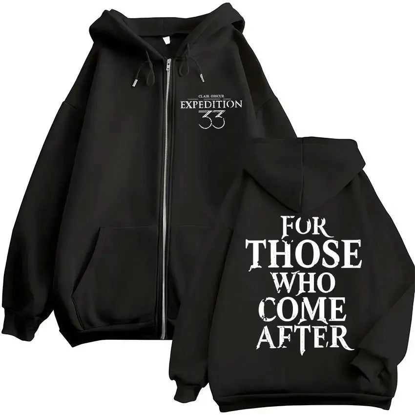 Game Esquie Clair Obscur Expedition 33 Jacket Hoody Unisex Vintage Oversized Zip Up Sweatshirt High Quality Fleece Zipper Hoodie - Matrix Studios
