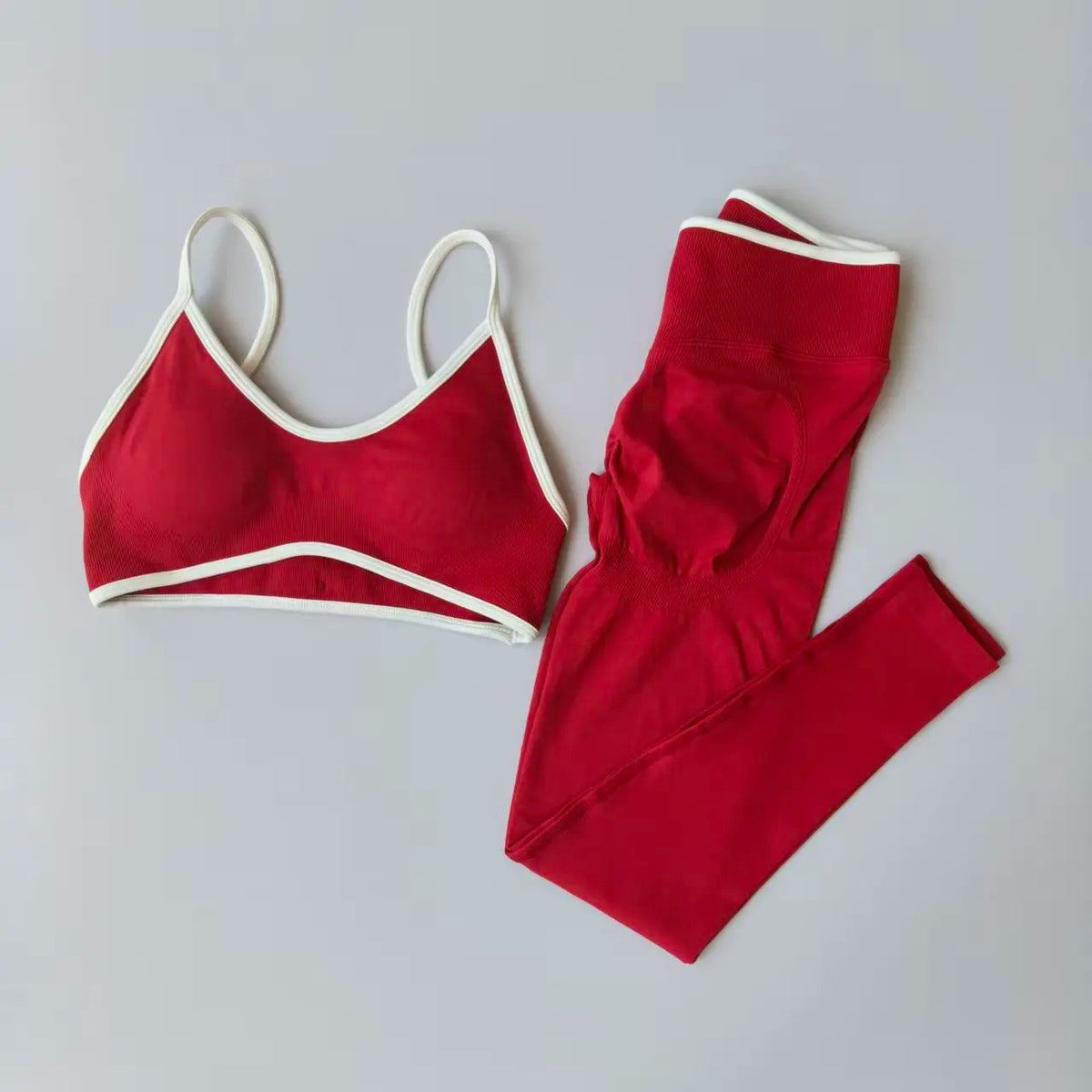 Seamless 2PCS Legging Sets Women's Strappy Sports Bras and Leggings High Waist Fitness Sculpt Leggings Running Pants Gym Suits - Matrix-studios.com