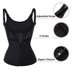 Waist Trainer Tank Top For Women Zipper Body Shaper Tummy Control Sleeveless Top, Women's Activewear Body Shaping Underwear - Matrix-studios.com
