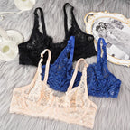 Plus Size Lace Ultra-thin Push Up Bra Women Sexy Hollow Out Lingerie Lady Lace Transparent Underwear Female Embroidery Solid Bra - Matrix Studios