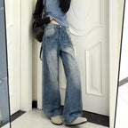 Black Gothic Punk Multi-Pocket Zipper Black Jeans Men And Women Y2K American Baggy Fashion Vintage Casual Loose Wide-Leg Jeans - Matrix-studios.com